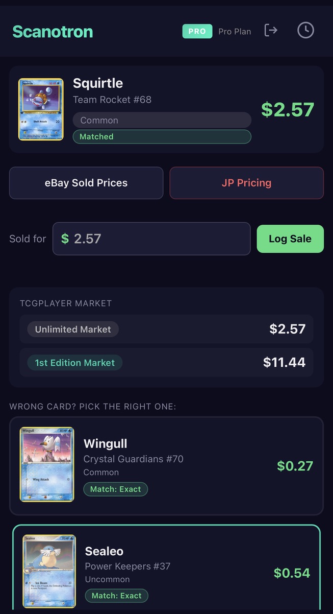 Squirtle pricing with 1st Edition